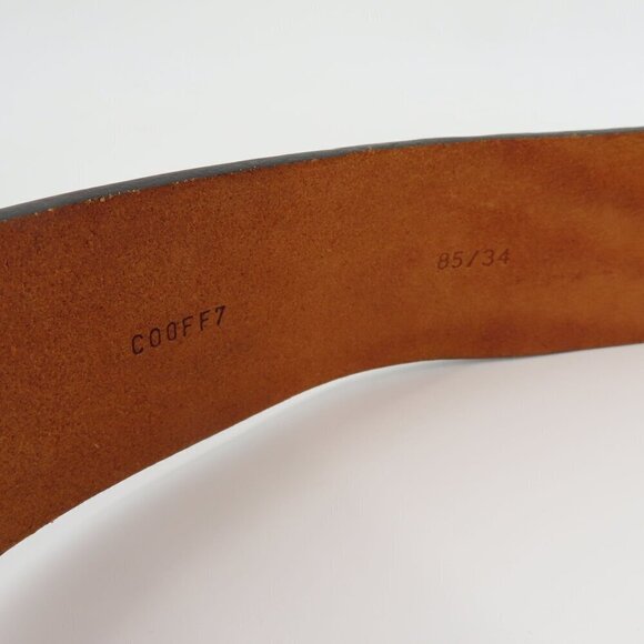 Just Cavalli Women 34 Brown Leather Wide Belt Boho Western Italy Roberto Cavalli - Picture 11 of 14